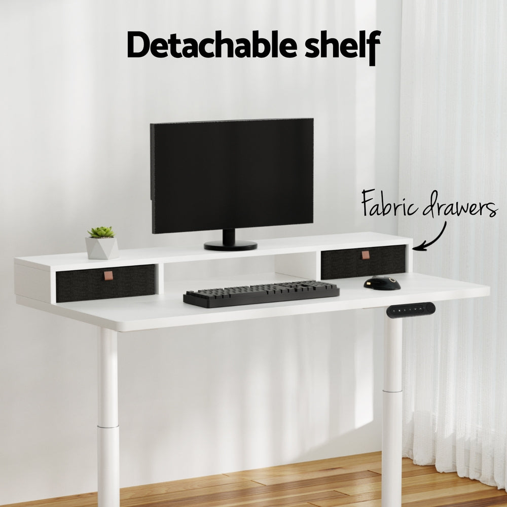 Artiss 120cm Electric Standing Desk with Storage
