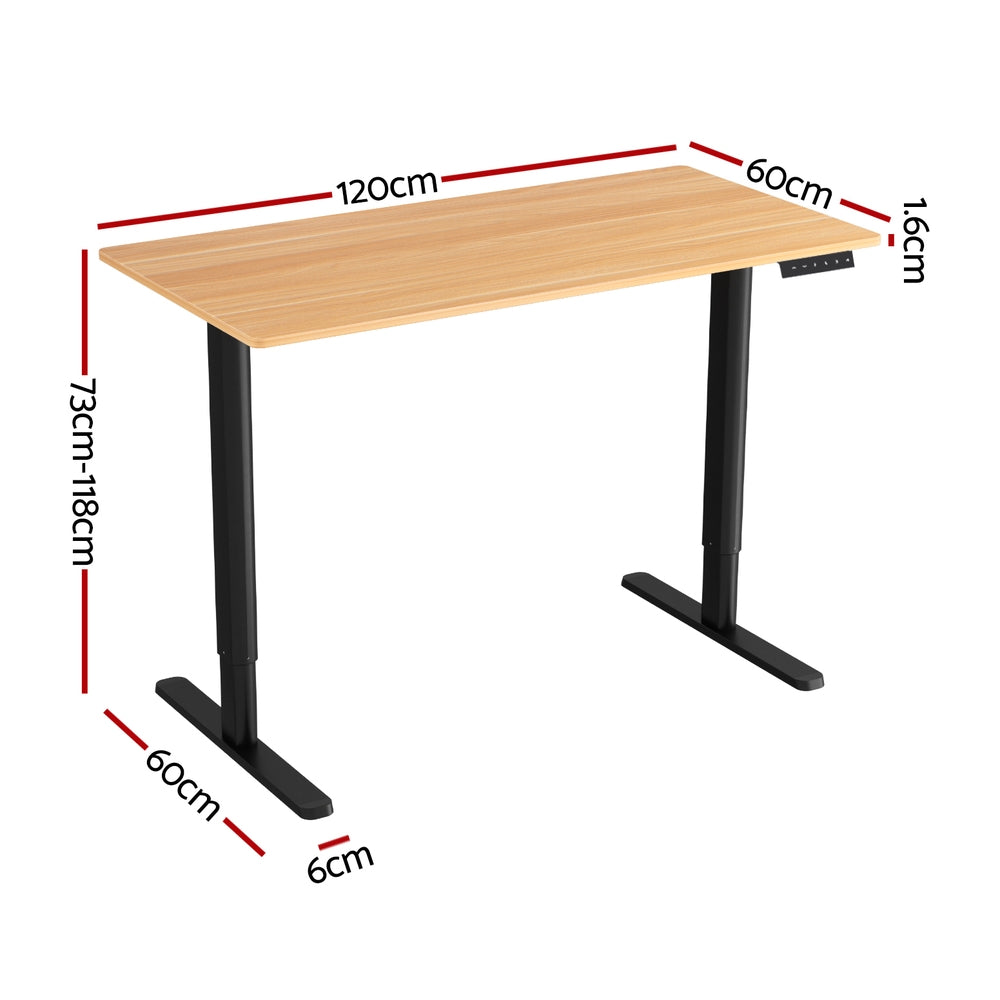 Artiss 120cm Electric Standing Desk – Sit Stand Office Table
