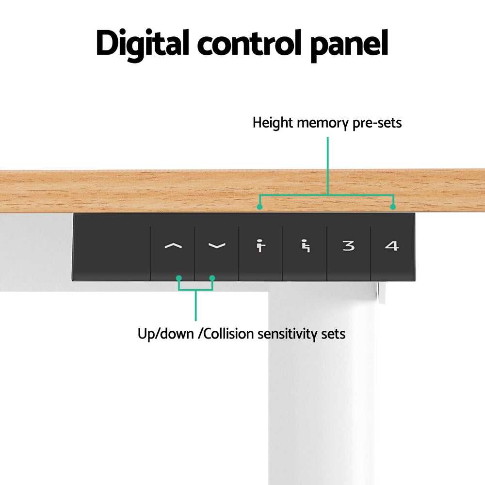Artiss 120cm Electric Standing Desk – Sit Stand Home Office Table