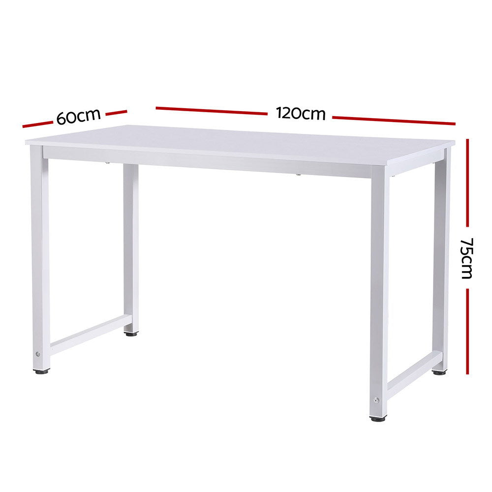 Artiss White 120cm Computer Desk for Home Office