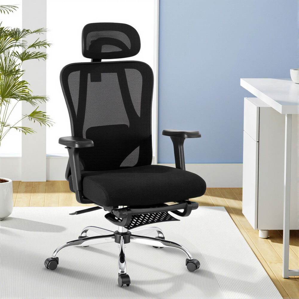Artiss Ergonomic Mesh Office Chair Black for home office or gaming