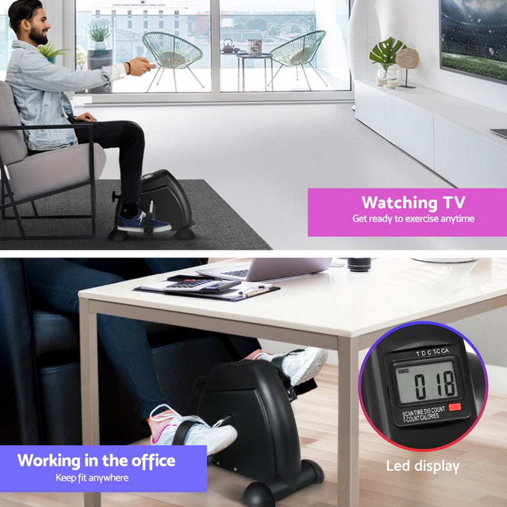 Artiss 140cm Electric Standing Desk with Pedal Exercise Bike