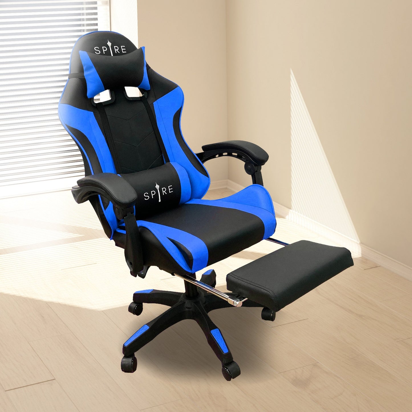 Intex Spire Zinc Adjustable Office/Gaming Chair – Blue & Black