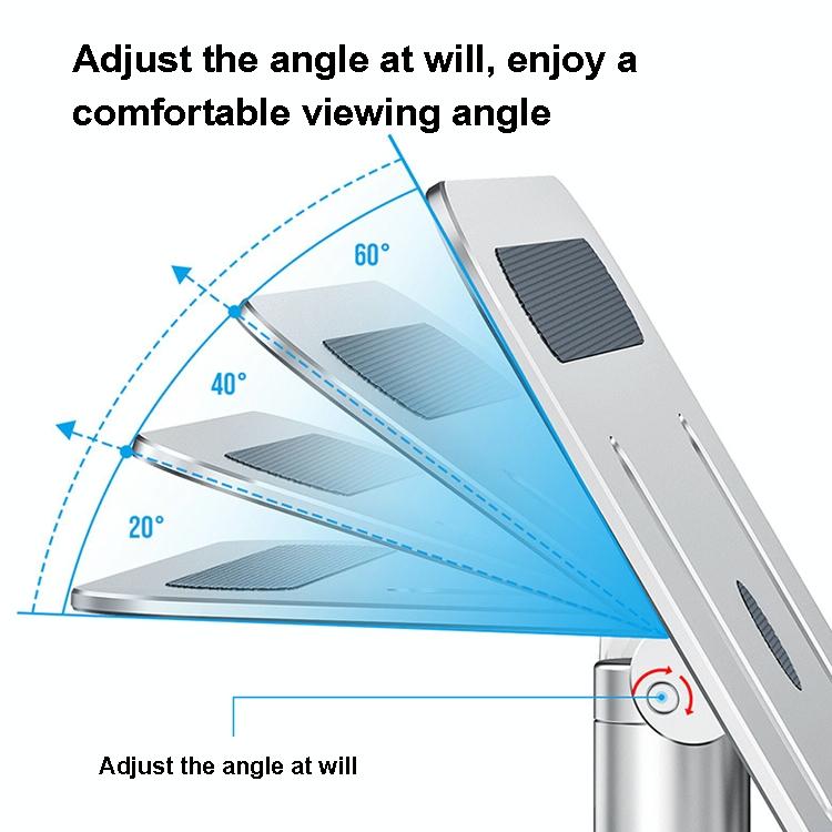Portable Aluminum Laptop Stand – Ergonomic & Cooling