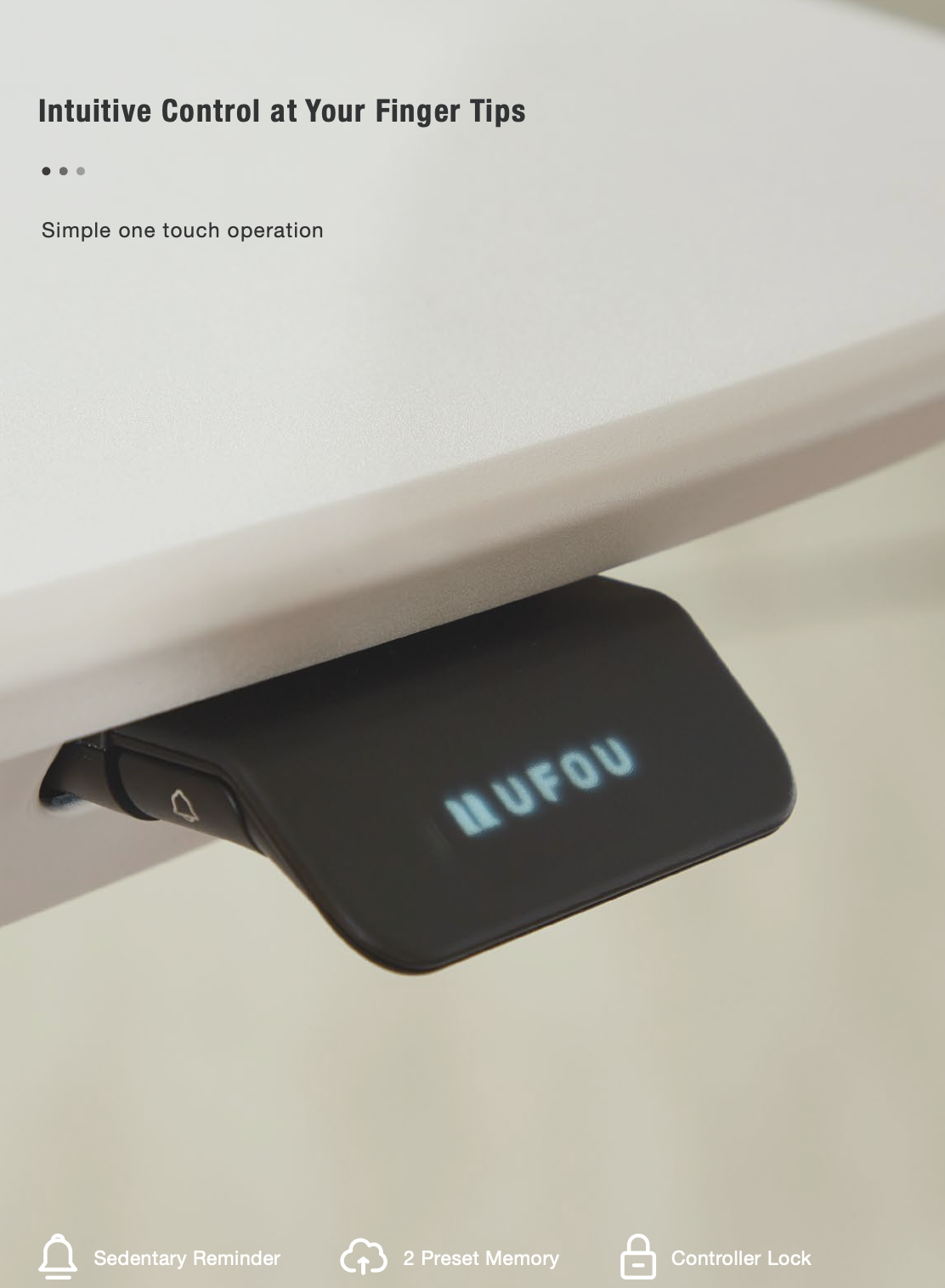 UFOU UPON 1.2m Motorized Height Adjustable Sit-Stand Desk Riser