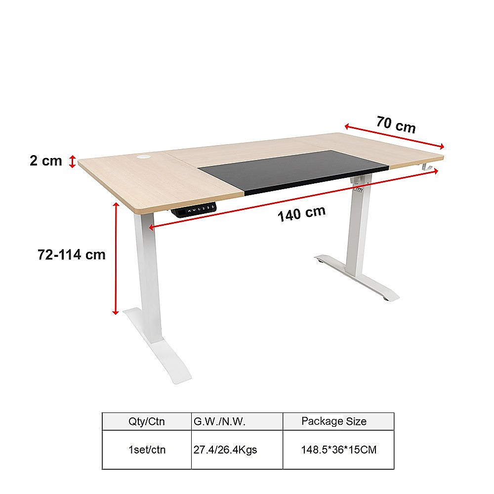 Electric Motorised Standing Desk – Height Adjustable Sit-Stand Desk