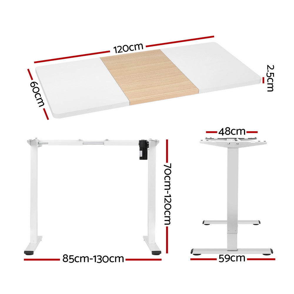 Artiss 120cm Motorized Sit-Stand Desk