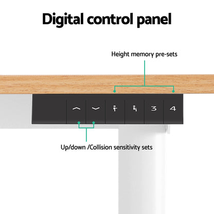 Artiss 120cm Electric Standing Desk – Sit Stand Home Office Table