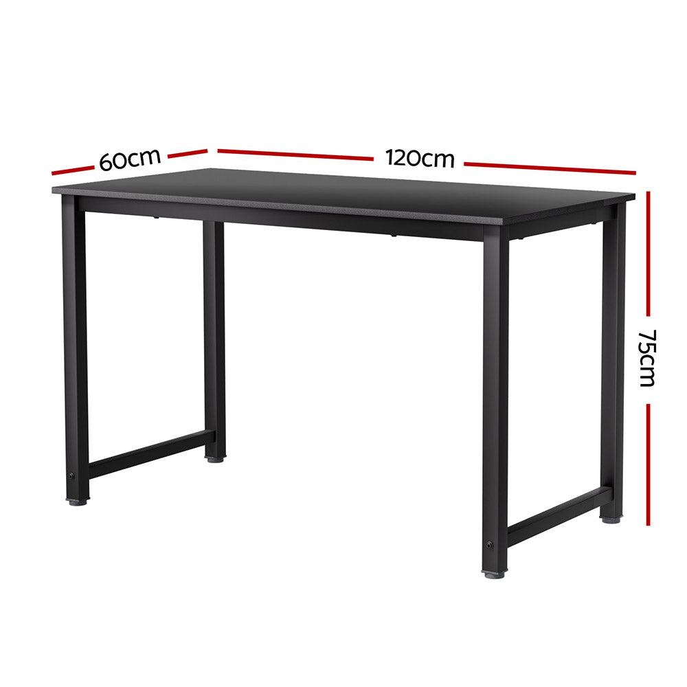 Artiss Black 120cm Computer Desk for Home Office