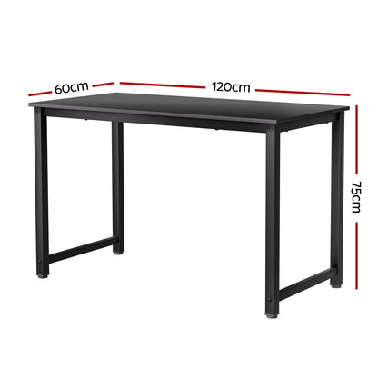 Artiss Black 120cm Computer Desk for Home Office