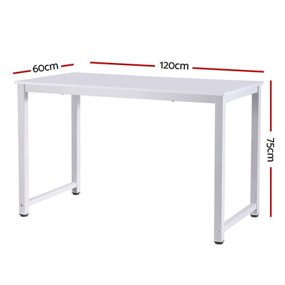 Artiss White 120cm Computer Desk for Home Office