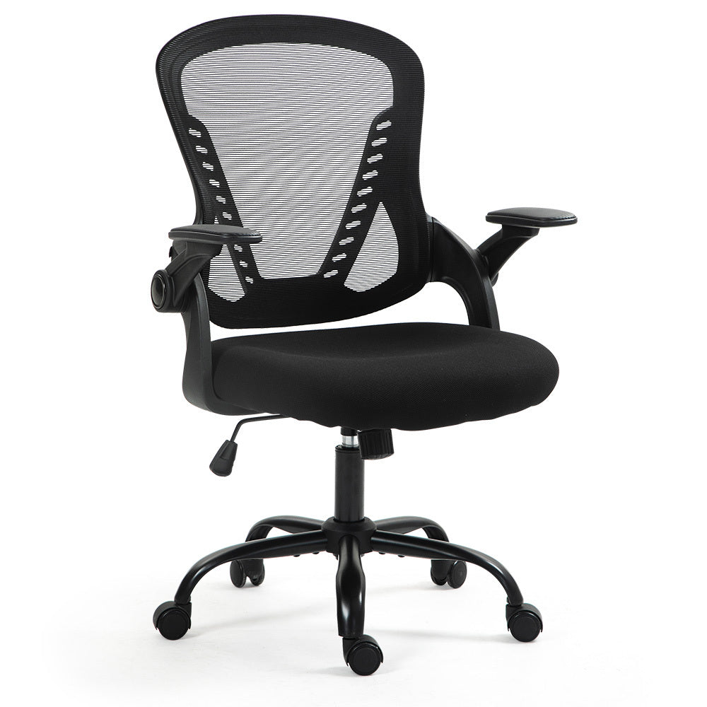FORTIA Ergonomic Office Chair – Coolmesh Fabric, Adjustable Recline, Black/Black