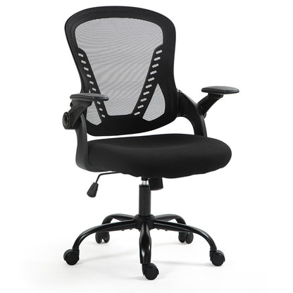 FORTIA Ergonomic Office Chair – Coolmesh Fabric, Adjustable Recline, Black/Black