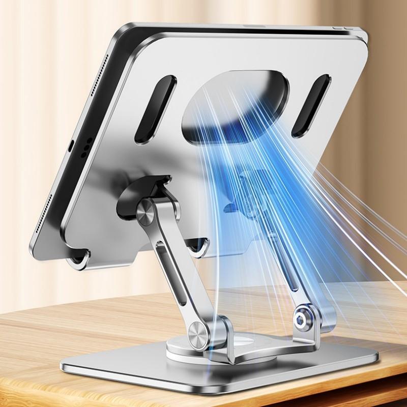 360° Rotating Aluminum Ergonomic Laptop Stand – Adjustable Height
