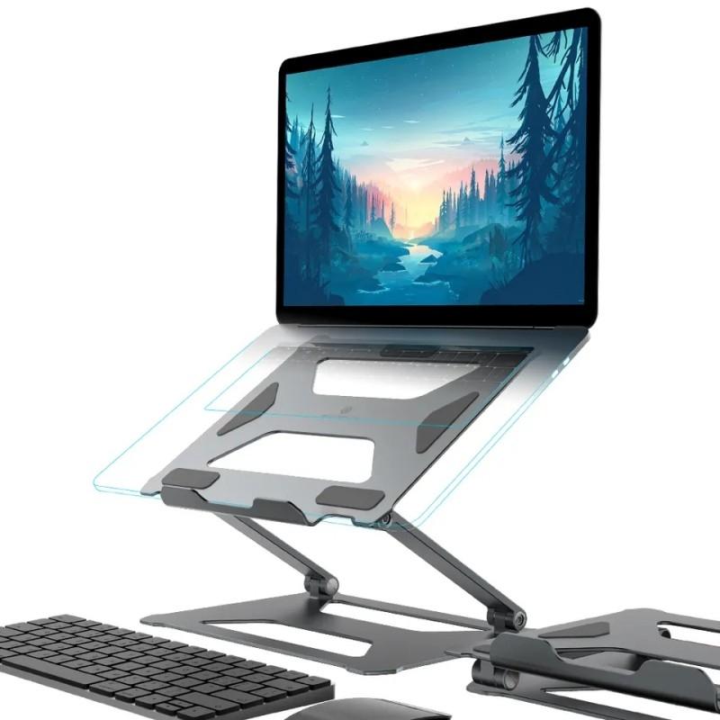 Aluminum Laptop Stand for 14-17.3 Inch Screens - Ergonomic