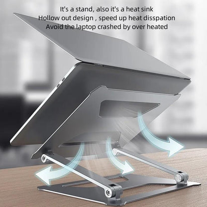 Aluminum Laptop Stand for 14-17.3 Inch Screens - Ergonomic