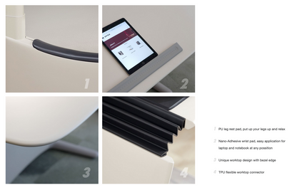 UFOU UPON 1.2m Motorized Height Adjustable Sit-Stand Desk Riser
