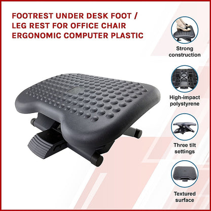Ergonomic Under Desk Footrest for Office Chair