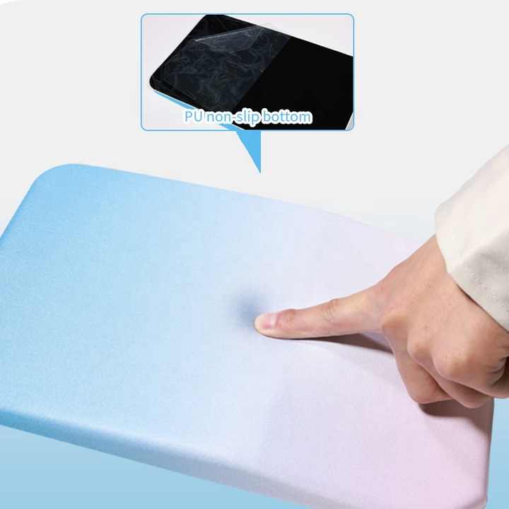 Gradual Green Ergonomic PU Mouse Pad with Wrist Support