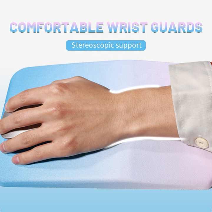 Gradual Pink Ergonomic PU Mouse Pad with Wrist Support